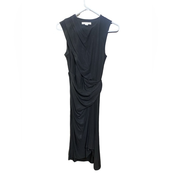 Alexander Wang Ruched Black Dress